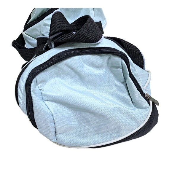 Nike Gym Duffle Bag Shoulder Strap Swoosh Medium Blue Carry On Travel Overnight - Picture 4 of 9